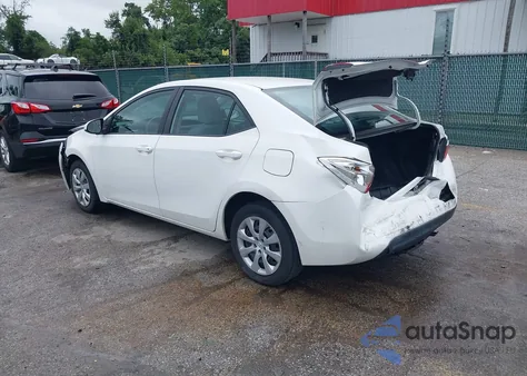 2015 Toyota Corolla Le из США, поврежденный, VIN 5YFBURHE5FP276027